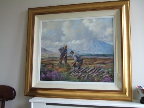 painting on the hall wall