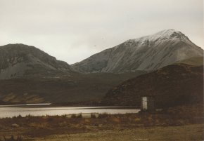 photo of lough altan behind errigal county donegal