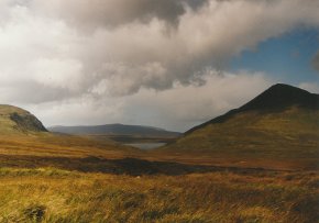photo from the mountain road towards lough altan