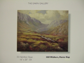 page from Eakin Gallery catalogue showing Hamilton Sloan painting